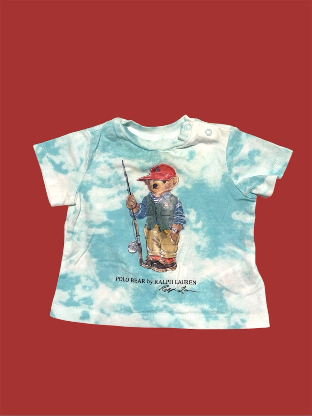 Ralph Lauren Baby Tie-Dye Polo Bear T-Shirt